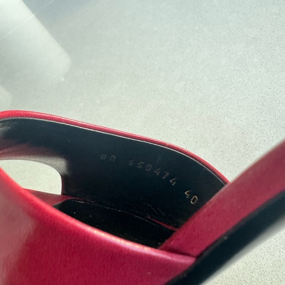 SAINT LAURENT 95mm Pumps Sz 40 in Opyum Red. - Picture 10 of 11